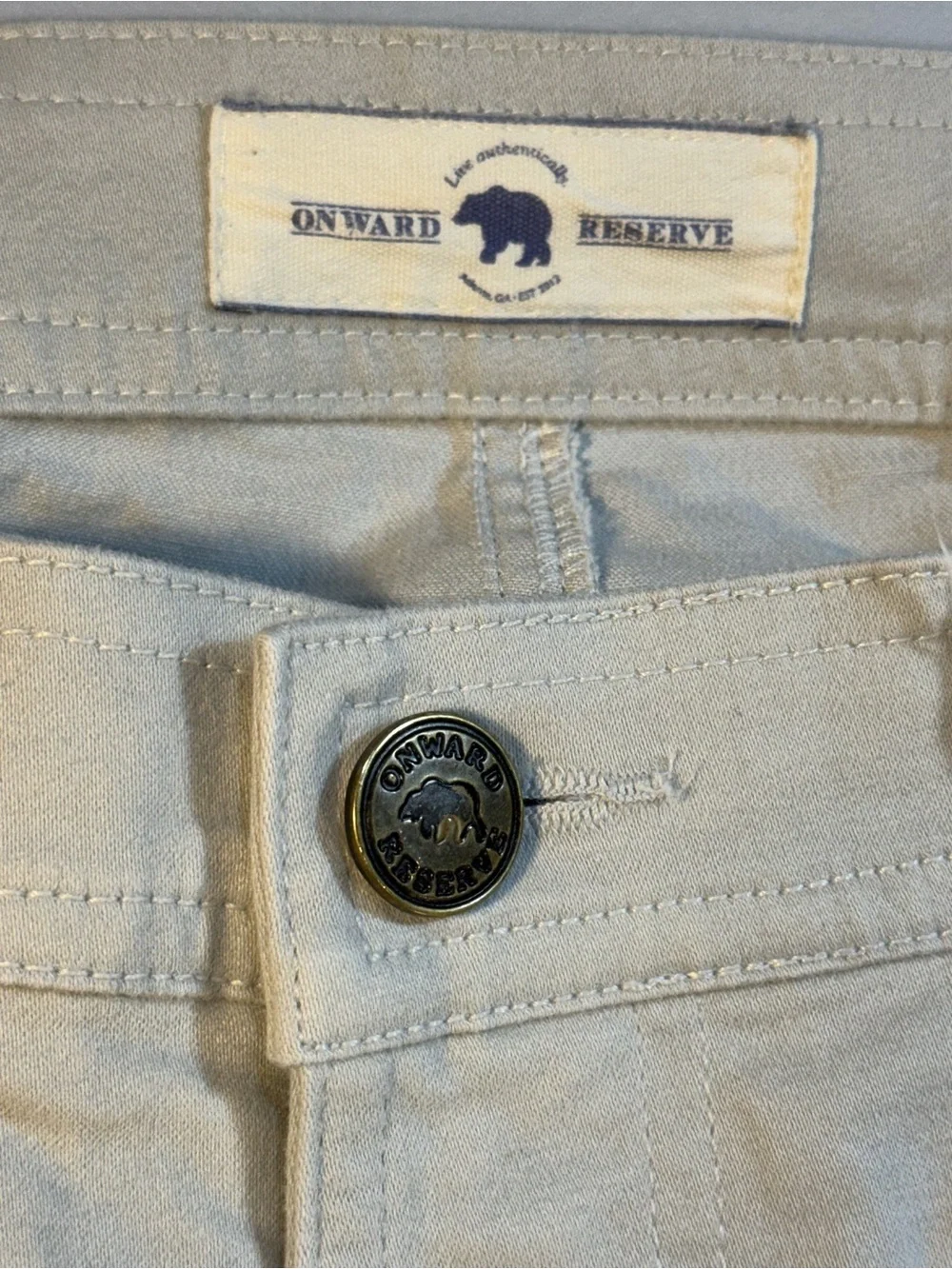 Men’s Onward Reserve cream light weight pants